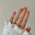 Silver & Blue Bead Pinkie Ring “Bluebell” Toe Tiny Adjustable Bohemian Beach Jewelry Photo 1