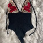 Urban Outfitters OUT FROM UNDER EMBROIDERED ROSE BODYSUIT Photo 2