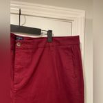J.Crew NWT Size 22 Cranberry High Rise Girlfriend Chino Cotton Stretch Pants Photo 4