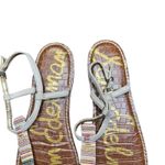 Sam Edelman  Shoes Womens Size 9.5 Brown Gigi‎ Sandal Leather Strappy Flat Summer Photo 2