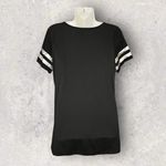 Hot Kiss Women's 1X Insta Awesome Graphic Varsity Jersey Ringer Tee Streetwear Photo 2