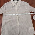 L'Agence  Laurent Metallic Button Up Blouse-XS Photo 6