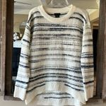 Calvin Klein Comfy Sweater White Crewneck Roomy Small Photo 1