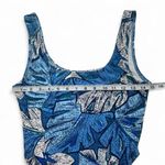 Vintage 80s 90s Sleeveless Boho Cotton Style One Piece Medium Blue Photo 2