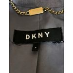 DKNY  Women's Gray Long Sleeve Notch Lapel Pocket Blazer Coat Suit Jacket Size 2 Photo 3