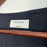 Babaton Aritzia  Contour V-Neck Long Sleeve Bodysuit Black Size Small Stretch Photo 3