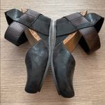 Pierre Dumas  Enya black wedges 8 NWOT Photo 3