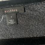 Halogen Dress Womens S Black Sparkly Faux Wrap Drape Long Sleeves Dress NEW Photo 2