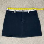 Alice + Olivia  Good High Rise Denim Skirt Bandana Patchwork 29 Black Photo 9