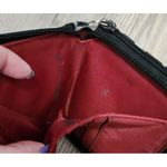 Evan Picone EVAN-PICONE‎ Women's Giraffe Print Zip-Around Suede Card Holder Wallet Black Photo 4