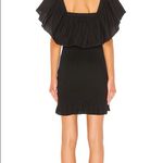 Solid & Striped Revolve Dress  Smocked Ruffle‎ Black Poplin size small Photo 1