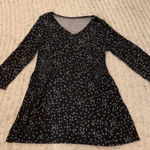Motherhood Maternity  black tunic dandelion long-sleeve shirt, size medium​‎ Photo 0