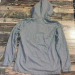 American Eagle  Grey Thermal Hoodie Size Medium Photo 2