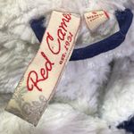 Red Camel Red Camel Vest Womens Small Blue Faux Fur Trimmed Sleeveless Padded Button Photo 4