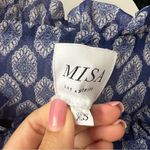 MISA Los Angeles  Amata Majorelle Navy Blue Ruffle Maxi Dres Size XS J3 Photo 4