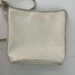 Gucci Vintage 80's White Bag Micro GG Logo Print Crossbody Purse Gold 1980's Photo 4