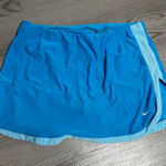 Nike  Women Blue Athletic Skirt Shorts Built in Compression Leggings Size Large Photo 0