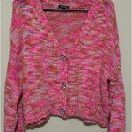 Wild Fable Pink & Orangey Cropped Cardigan Photo 0