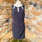 Eliza J  Black Form Fitting Dress with Cut Outs Size 12 Photo 3