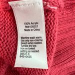 St. John's Bay Wide Button Up Turtleneck Sweater Womens Medium Soft Cozy Casual Pink Photo 5