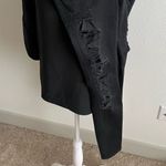 3x1 Stylish dark grey  Distressed Women Jeans Photo 6