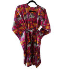 Olivia Boutique Wild Safari CAFTAN in Fuchsia 100% Cotton Pink Photo 1