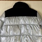Levi Strauss Co Women's Puffer Jacket Sz XS Silver‎ Color Block Winter Coat Silver Photo 9