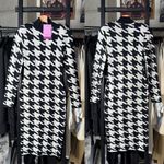 Sergio Hudson x Target Black Houndstooth Strong Shoulder Sweater Midi Dress Size XXS Photo 0