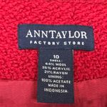 Ann Taylor VTG  Women’s Wool Blend Tweed Knit Hook-Closures Cardigan Sweater Photo 8