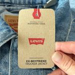 Levi's NEW Levi’s Ex-Boyfriend Destroyed Trucker Jacket size Small NWT Photo 6