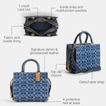 Coach  Signature Denim Rogue 25 Satchel Crossbody Bag NWOT Photo 3