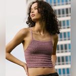 Free People NEW!  MOVEMENT Femme Ruched Tank Top Size M/L Purple Mountain Photo 10