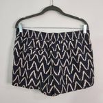 Loft  Navy Linen Shorts Size Small Navy and Cream Boho Shorts Photo 2