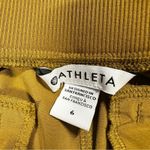 Athleta  Brooklyn Mid Rise Ankle Pants Pull On Outdoor Travel in Brass Yellow 6 Photo 8