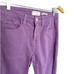 7 For All Mankind Jen 7 By Women's Purple Jeans Raw Hem Cropped Skinny Size 2 Photo 1