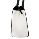 Adrienne Vittadini Madison Avenue Collection Satchel Lock White Black Photo 2