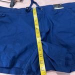 a.n.a  Size 16 Lightweight Stretch Cotton Navy Blue Drawstring Waist Shorts Photo 12