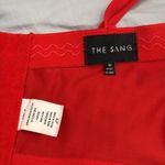 The Sang  Red Faux Leather Bustier Top Sz M Photo 4