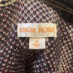 Knox Rose - Aztec Print Long Sleeve Jacquard Knit Open-Front Cardigan- Size M Photo 4