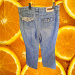 Limited Too Limited‎ Too Simply Low Distressed Patched Jeans Size 18 1/2 Photo 4
