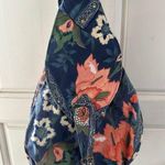 Handprint NYC/Seattle Vintage 100% Cotton Floral Sling Buckle Strap Backpack Bag Photo 2