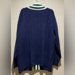 PINK - Victoria's Secret  NWT Navy and Cream Green Cardigan Size L Photo 5