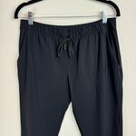 Lululemon Jet Crop Slim Black Athletic Jogger Pants Sz Large Photo 7