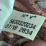 American Eagle  Paisley Boho Mini Dress XS Long Sleeve Smocked Waist Beach Photo 6