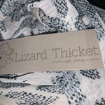 Lizard Thicket Fourteen & 9 th snake print blue kaftan dress size L NWT Photo 10