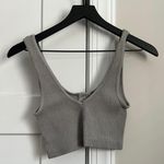 Aerie Grey Waffle Bralette Photo 1