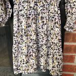 Theory  100% Silk Crepe Mini Dress Fit and Flare‎ multi color Floral Size M Photo 12