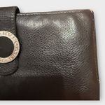 BVLGARI Vintage Black Leather Long Wallet – Fair Condition Photo 10