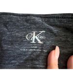 Calvin Klein  Leggings Womens Gray Mid-Rise Mesh Panel Cropped Sporty Chic Size S Photo 3