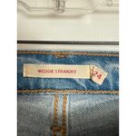 Levi's Levi Strauss Premium Wedgie Straight Jeans Light Wash Distressed - Women Size 24 Photo 1